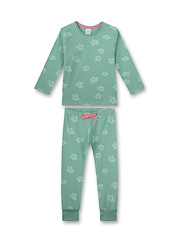 Sanetta Mädchen-Schlafanzug Grün | Bequemer Schlafanzug für Mädchen lang. | Pyjamaset Größe von Sanetta