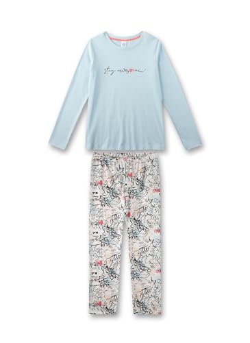 Sanetta Mädchen Schlafanzug Pyjama 100% Baumwolle von Sanetta