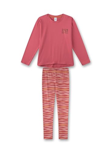 Sanetta Mädchen-Schlafanzug Rosa | Hochwertiger und bequemer Schlafanzug aus Baumwolle für Mädchen. Pyjamaset für Mädchen 128 von Sanetta