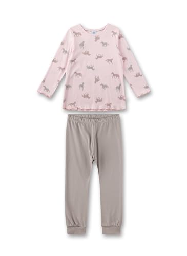 Sanetta Mädchen-Schlafanzug Rosa | Hochwertiger und bequemer Schlafanzug aus Bio-Baumwolle für Mädchen. Pyjamaset für Mädchen 116 von Sanetta