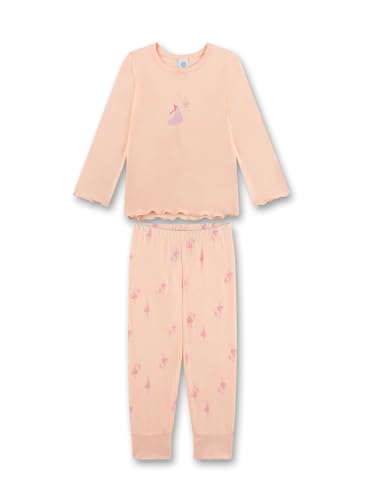 Sanetta Mädchen-Schlafanzug Rosa| Hochwertiger und bequemer Schlafanzug aus Modal-Mix für Mädchen. Langarm Schlafanzug mit Schwanen-Ballerina-Print |Pyjamaset für Mädchen von Sanetta