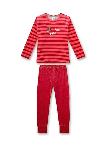Sanetta Mädchen-Schlafanzug Rosa aus Nicki | Bequemer Schlafanzug für Mädchen lang. | Pyjamaset Größe 140 von Sanetta