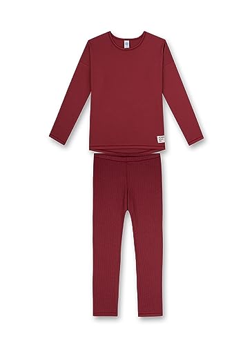 Sanetta Mädchen-Schlafanzug Rot | Pyjamaset Größe 140 von Sanetta