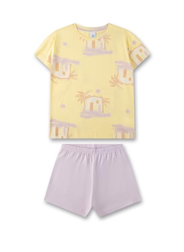Sanetta Mädchen-Schlafanzug kurz gelb | Hochwertiger und bequemer Schlafanzug aus Baumwolle für Mädchen. Pyjamaset für Mädchen 152 von Sanetta