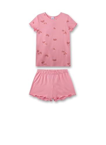 Sanetta Mädchen-Schlafanzug kurz rosa | Hochwertiger und bequemer Schlafanzug aus Baumwoll-Modal-Mix für Mädchen. Pyjamaset für Mädchen 164 von Sanetta