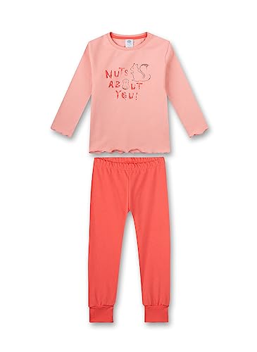 Sanetta Mädchen-Schlafanzug lang Rosa | Bequemer Schlafanzug für Mädchen lang. | Pyjamaset Größe 116 von Sanetta