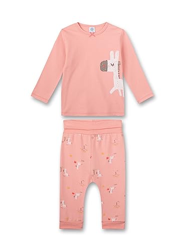 Sanetta Mädchen-Schlafanzug lang Rosa Donkey | Bequemer Schlafanzug für Mädchen lang. | Pyjamaset Größe 086 von Sanetta
