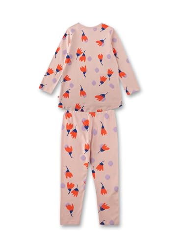 Sanetta Mädchen-Schlafanzug lang Rosa | Hochwertiger und bequemer Schlafanzug aus Baumwolle für Mädchen. Pyjamaset für Mädchen 128 von Sanetta