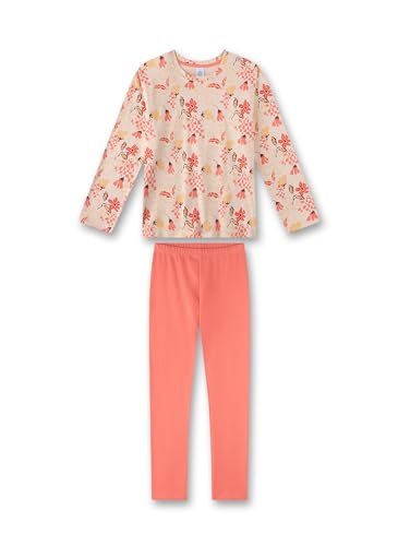 Sanetta Mädchen-Schlafanzug lang Rosa | Hochwertiger und bequemer Schlafanzug aus Baumwolle für Mädchen. Pyjamaset für Mädchen 128 von Sanetta