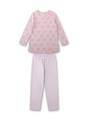 Sanetta Mädchen-Schlafanzug lang lila | Hochwertiger und bequemer Schlafanzug aus Bio-Baumwolle für Mädchen. Pyjamaset für Mädchen 092 von Sanetta