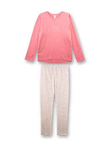 Sanetta Mädchen-Schlafanzug lang rosa | Hochwertiger und bequemer Schlafanzug aus 100% Baumwolle für Mädchen. Pyjamaset für Mädchen 152 von Sanetta