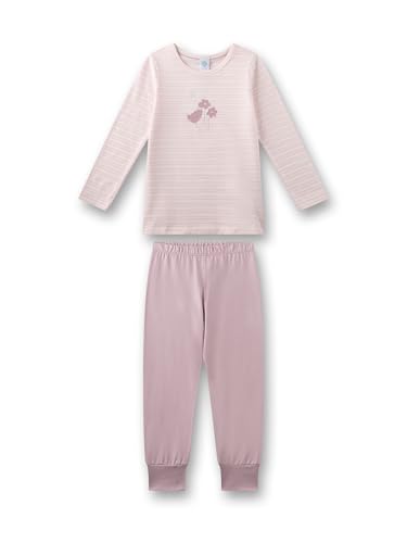 Sanetta Mädchen-Schlafanzug lang rosa | Hochwertiger und bequemer Schlafanzug aus 100% Bio-Baumwolle für Mädchen. Pyjamaset für Mädchen 116 von Sanetta