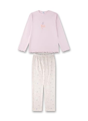 Sanetta Mädchen-Schlafanzug lang rosa | Hochwertiger und bequemer Schlafanzug aus Baumwoll-Modal-Mix für Mädchen. Pyjamaset für Mädchen 140 von Sanetta