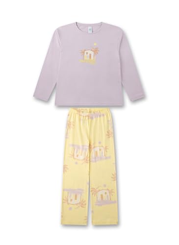 Sanetta Mädchen-Schlafanzug lang rosa | Hochwertiger und bequemer Schlafanzug aus Baumwolle für Mädchen. Pyjamaset für Mädchen 128 von Sanetta