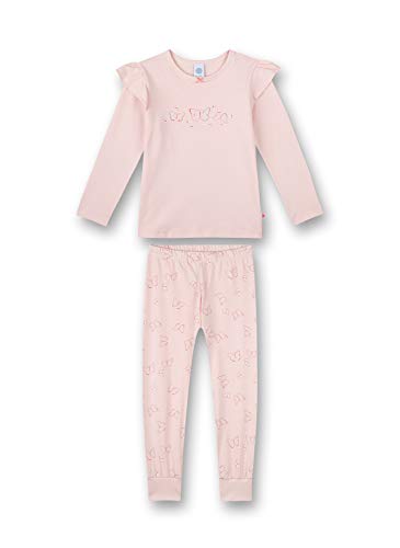 Sanetta Mädchen Schlafanzug lang rosa Pyjamaset, Shadow Rose, 104 von Sanetta