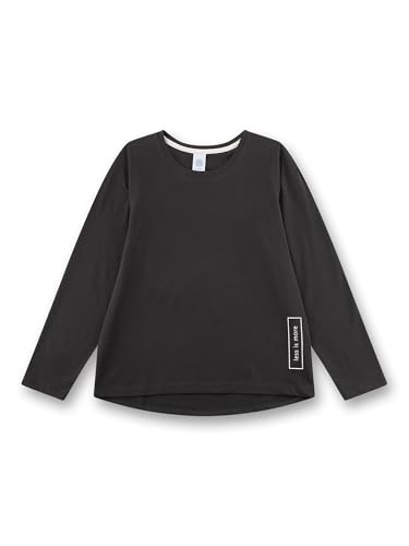 Sanetta Mädchen-Schlafshirt Langarm grau | Hochwertiges und bequemes Schlafshirt aus Baumwolle für Mädchen. 164 von Sanetta