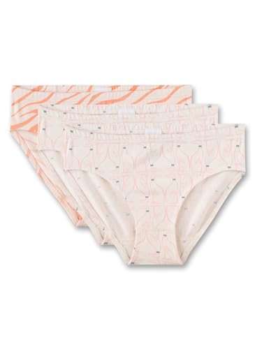 Sanetta Mädchen-Slips (Dreierpack) Bunt | Hochwertige und nachhaltige Unterhose für Mädchen aus Bio-Baumwolle. Inhalt: 3er Set Unterwäsche für Mädchen 128 von Sanetta