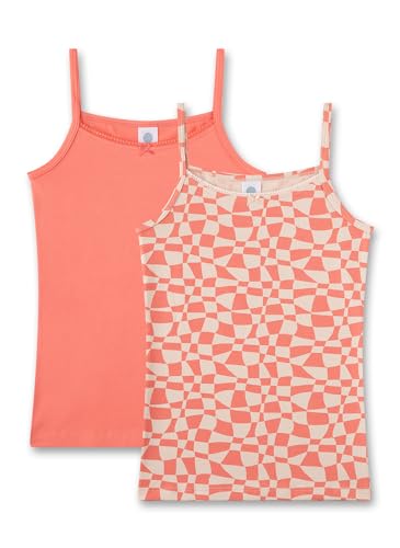 Sanetta Mädchen-Unterhemd (Doppelpack) Rosa | Hochwertiges und nachhaltiges Unterhemd für Mädchen aus Bio-Baumwolle. Inhalt: 2er Set Unterwäsche für Mädchen 128 von Sanetta