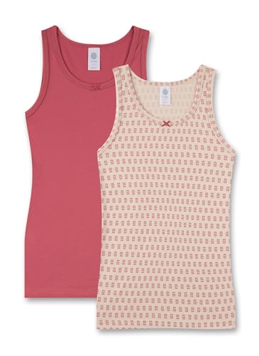 Sanetta Mädchen-Unterhemd (Doppelpack) Rosa | Hochwertiges und nachhaltiges Unterhemd für Mädchen aus Bio-Baumwolle. Inhalt: 2er Set Unterwäsche für Mädchen 176 von Sanetta