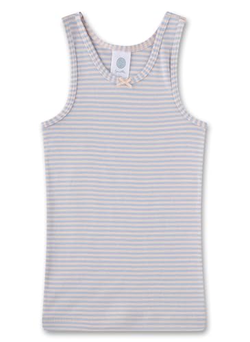 Sanetta Mädchen-Unterhemd Blau | Hochwertiges und nachhaltiges Unterhemd für Mädchen aus Bio-Baumwolle. Unterwäsche für Mädchen von Sanetta