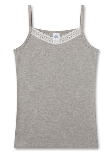 Sanetta Mädchen-Unterhemd Grau | Hochwertiges und nachhaltiges Unterhemd für Mädchen aus Baumwolle. Unterwäsche für Mädchen von Sanetta