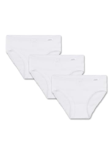 Sanetta Mädchen 333734 Multiway Unterhose, Weiß (White 10), 140 (3er Pack) von Sanetta