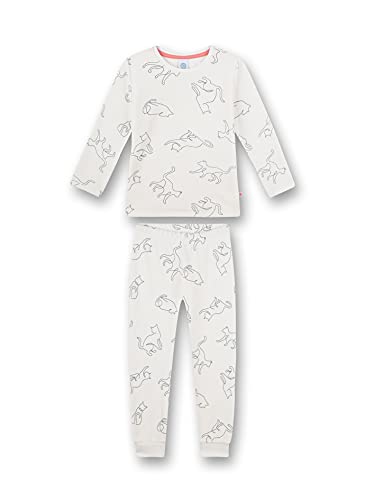 Sanetta Mädchen lang beige Baby-und Kleinkind-Schlafanzüge, White Pebble, 140 von Sanetta