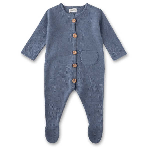 Sanetta - Newborn Unisex Overall Knitted - Overall Gr 56/62;68/74 blau/grau;braun von Sanetta