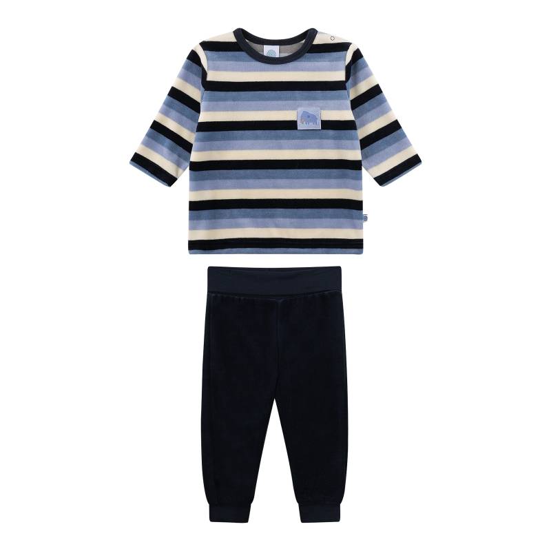 Sanetta Nicki-Schlafanzug lang Ringel von Sanetta