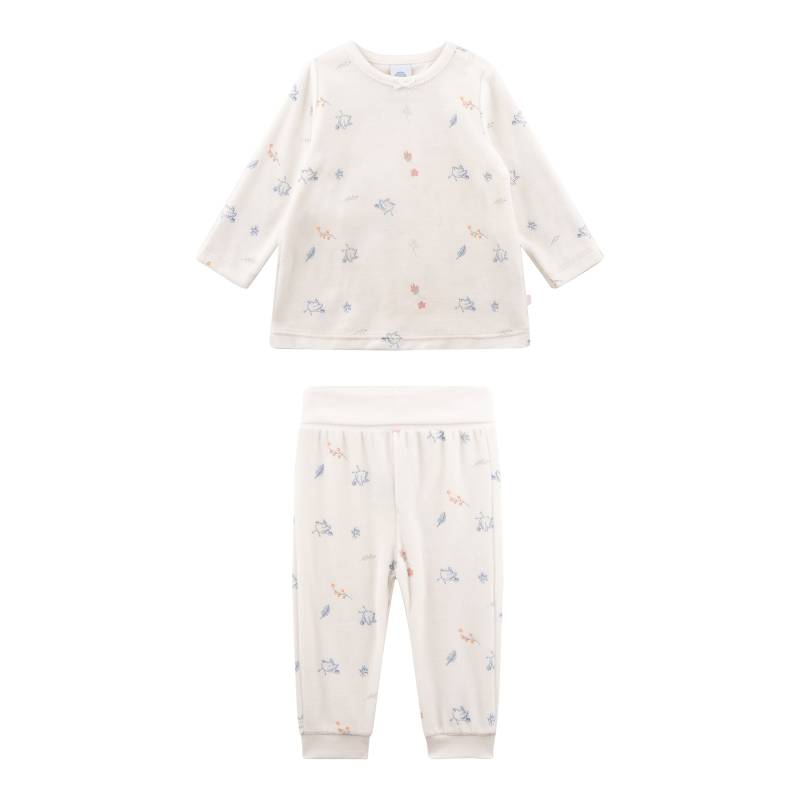 Sanetta Nicki-Schlafanzug lang Vögel von Sanetta