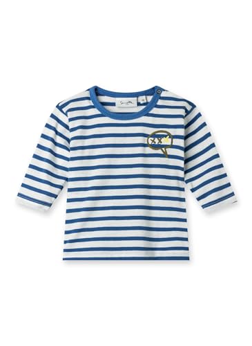 Sanetta Pure Jungen-Langarmshirt Blau | Nachhaltiges und bequemes Shirt aus Bio-Baumwolle für Jungen. Baby Bekleidung 080 von Sanetta