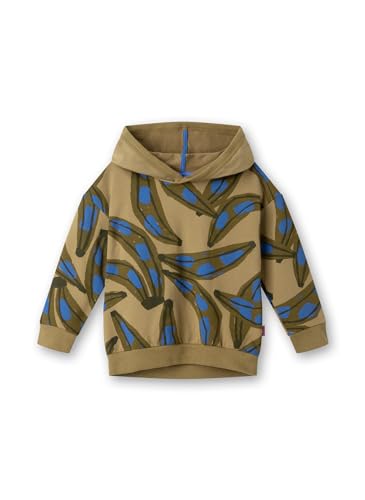 Sanetta Pure Jungen-Sweatshirt mit Kapuze Grün | Hochwertiges und gemütliches Sweatshirt aus Bio-Baumwolle für Jungen. Kinder Bekleidung von Sanetta