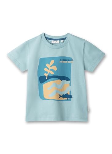 Sanetta Pure Jungen T-Shirt Blau | Hochwertiges und gemütliches Shirt aus Bio-Baumwolle für Jungen. Kinder Bekleidung 104 von Sanetta