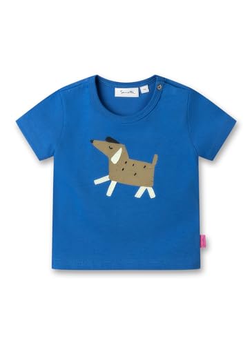 Sanetta Pure Jungen T-Shirt Blau | Nachhaltiges und bequemes Shirt aus Bio-Baumwolle für Jungen. Baby Bekleidung 062 von Sanetta