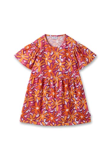 Sanetta Pure Mädchen-Kleid Orange | Hochwertiges und gemütliches Kleid aus Bio-Baumwolle für Mädchen. Kinder Bekleidung von Sanetta