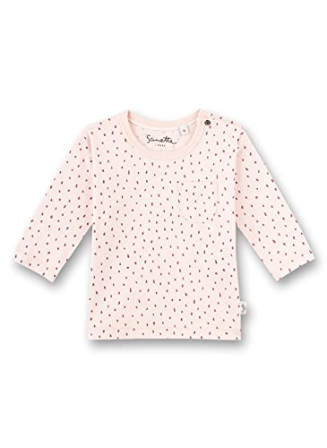 Sanetta Pure Mädchen Langarmshirt mit Dots-Alloverprint aus 100% zertifizierter Bio Baumwolle, rosa (Rose Blush), 68 von Sanetta
