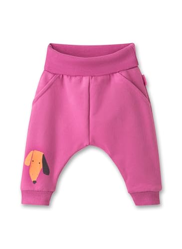 Sanetta Pure Mädchen-Sweathose Pink | Praktische und Bequeme Sweathose aus Bio-Baumwolle für Mädchen. Baby Bekleidung von Sanetta