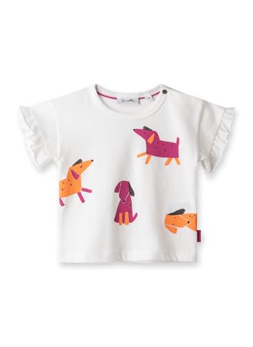 Sanetta Pure Mädchen T-Shirt Off-White | Nachhaltiges und bequemes Shirt aus Bio-Baumwolle für Mädchen. Baby Bekleidung 062 von Sanetta