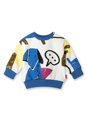 Sanetta Pure Unisex Sweatshirt Off-White | Nachhaltiges und gemütliches Sweatshirt aus Bio-Baumwolle für Jungen. Baby Bekleidung von Sanetta
