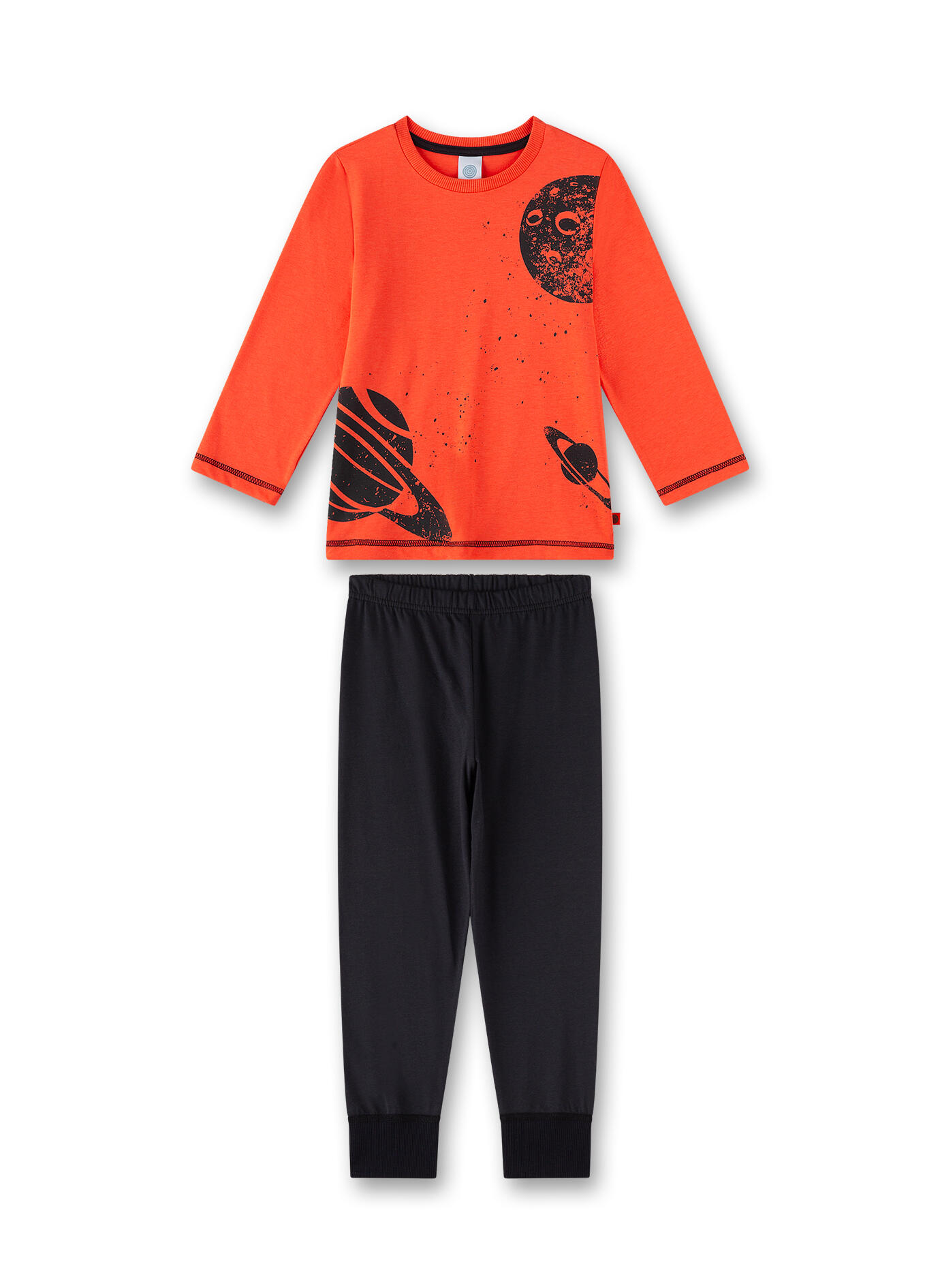 Sanetta - Pyjama long fiery coral - Gr. - 92 von Sanetta