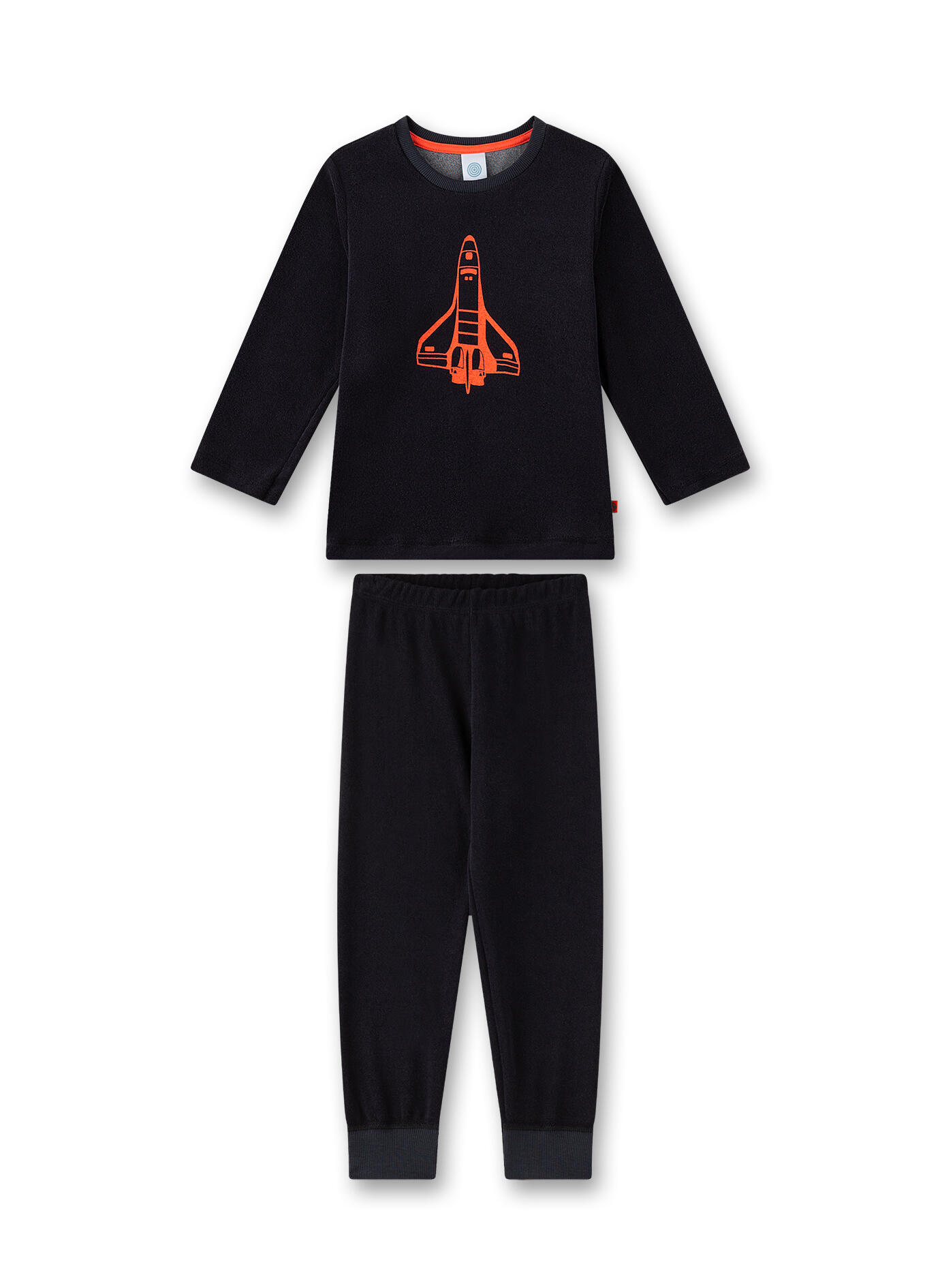 Sanetta - Pyjama long graphite blue - Gr. - 128 von Sanetta