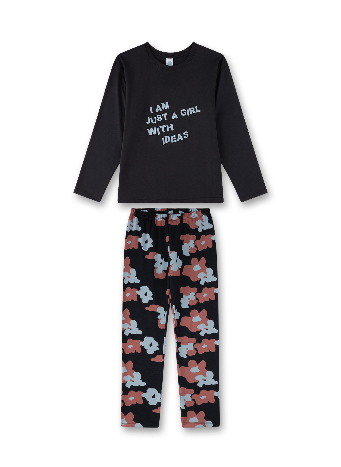 Sanetta - Pyjama long graphite blue - Gr. - 140 von Sanetta