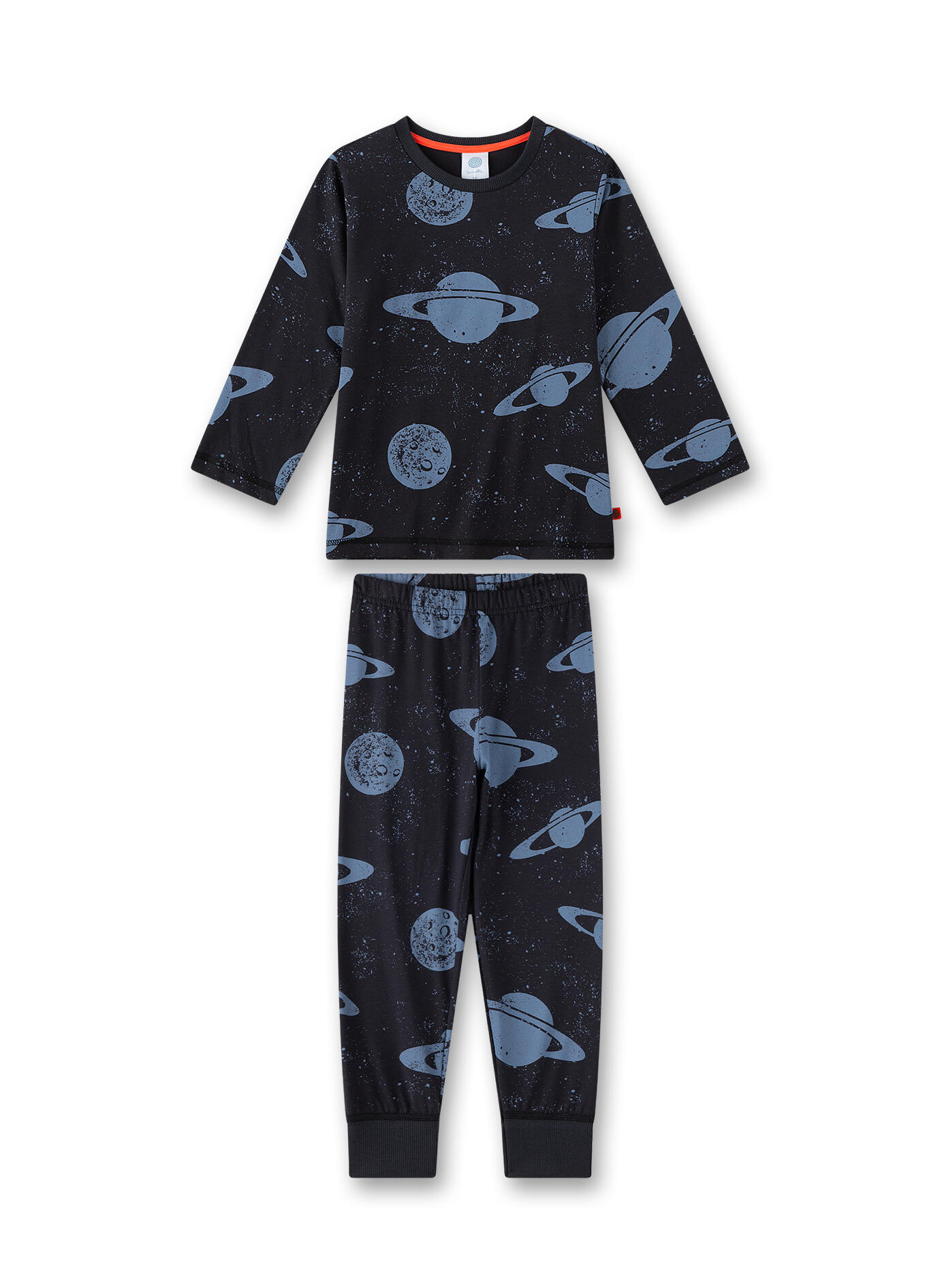 Sanetta - Pyjama long graphite blue - Gr. - 92 von Sanetta