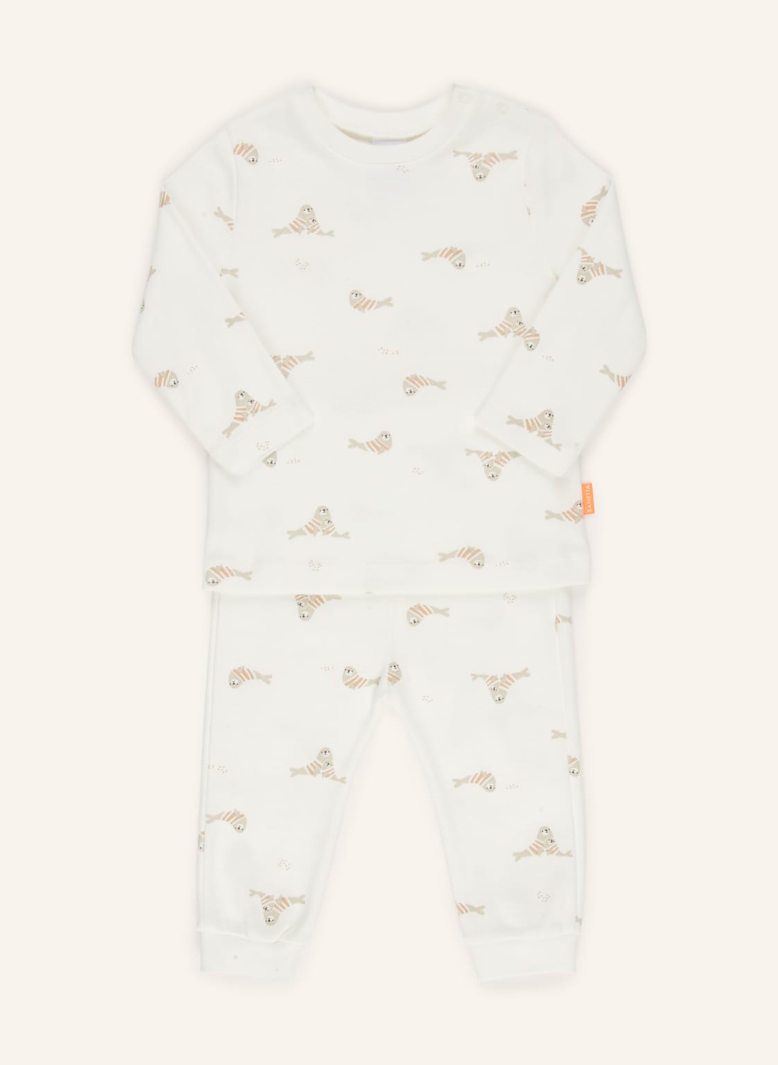 Sanetta Pyjama weiss von Sanetta