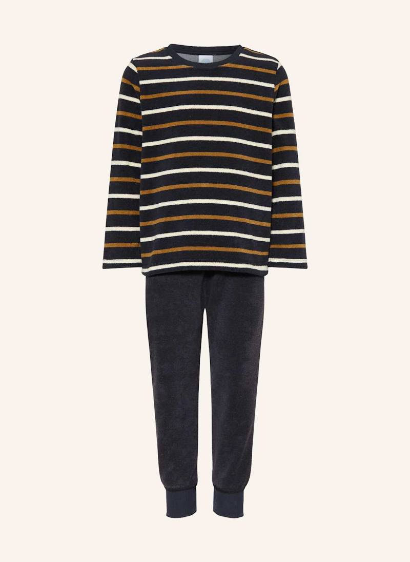 Sanetta Schlafanzug Aus Frottee blau von Sanetta