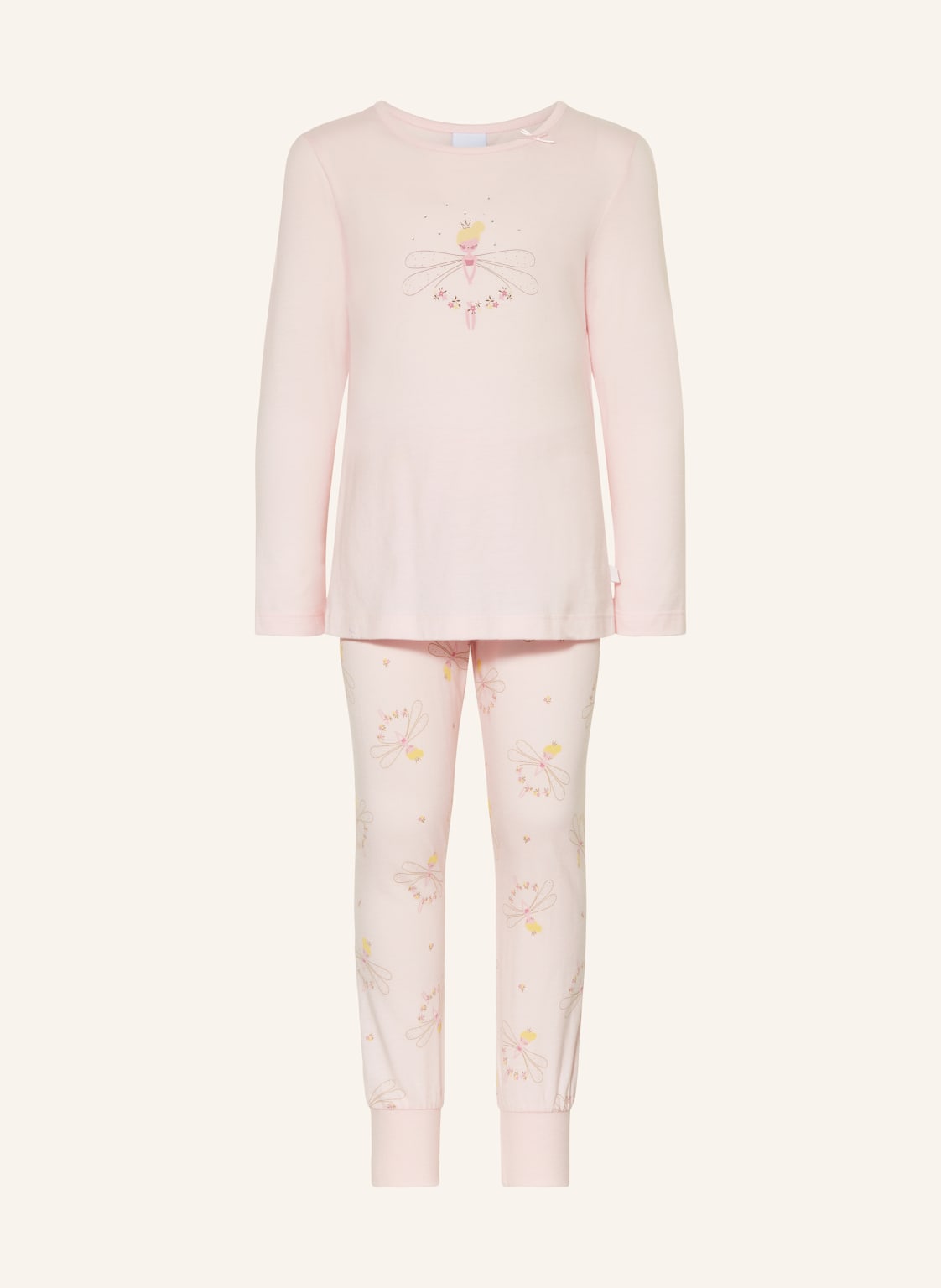 Sanetta Schlafanzug Mit Schmucksteinen rosa von Sanetta