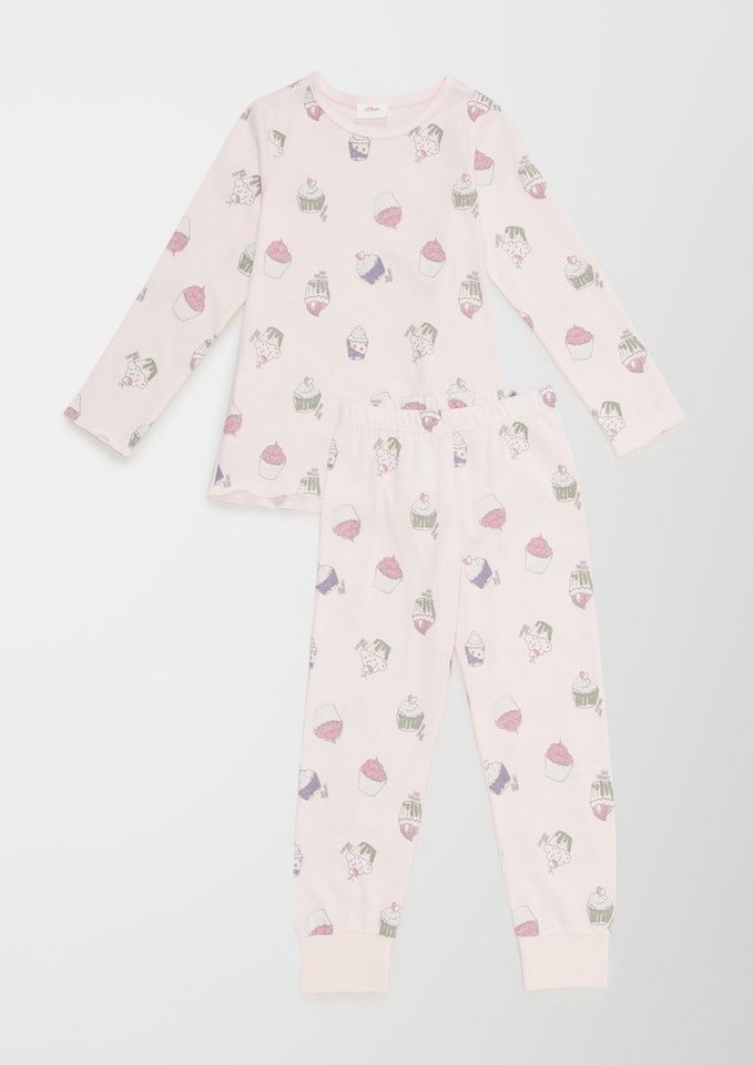 Sanetta Schlafanzug Pyjama long allover von Sanetta