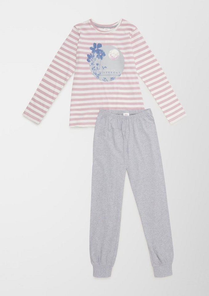 Sanetta Schlafanzug Pyjama long stripe motiv von Sanetta