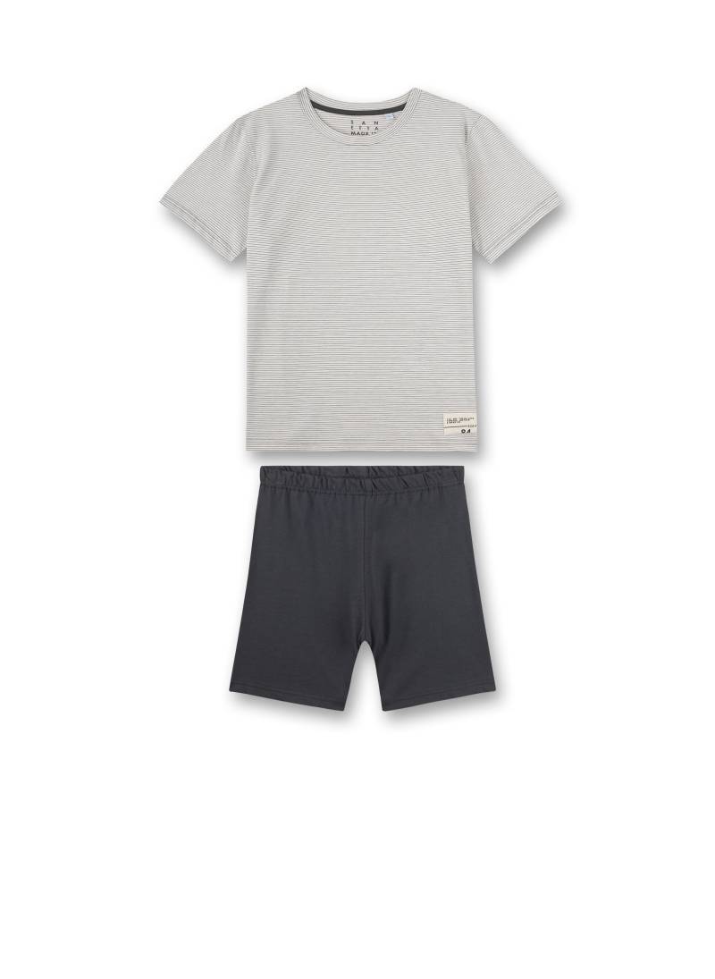 Sanetta - Schlafanzug kurz iron - Gr. - 176 von Sanetta