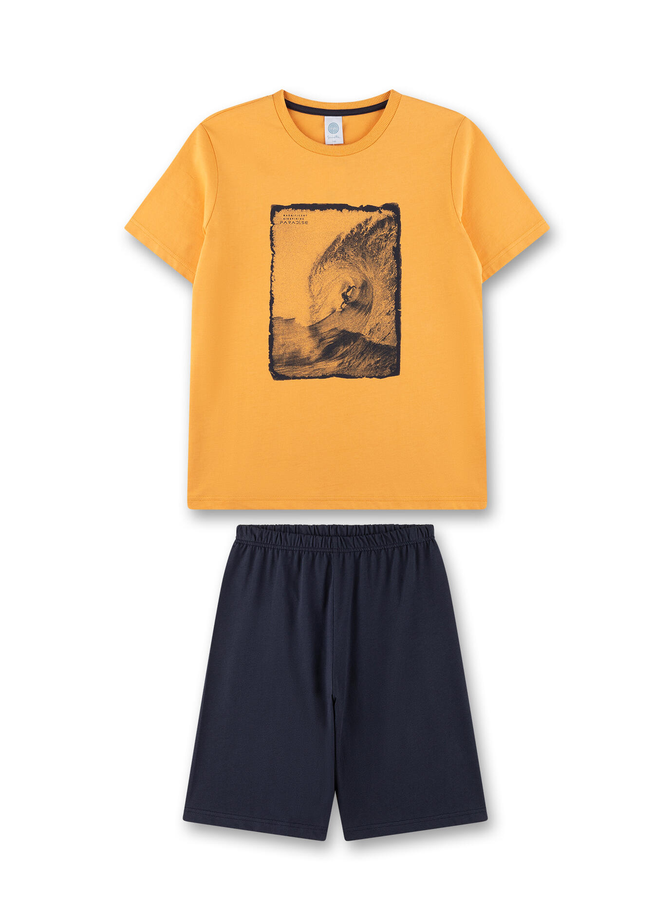 Sanetta - Schlafanzug kurz ocher - Gr. - 140 von Sanetta